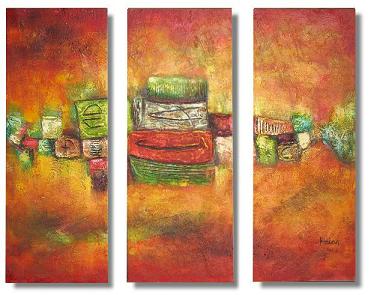 Dafen Oil Painting on canvas abstract -set320